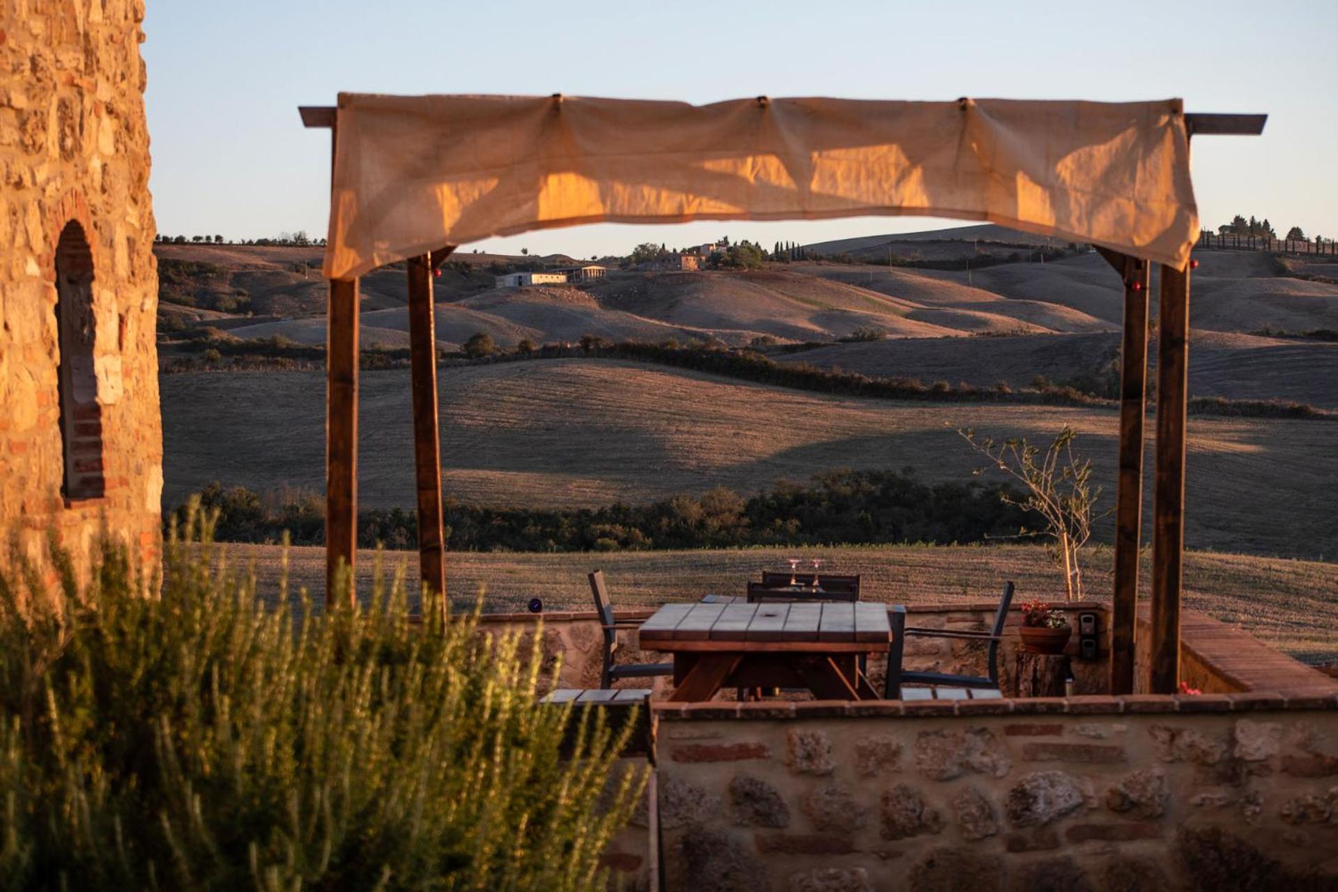 Podere Fossaccio Casa Olivo Asciano Dış mekan fotoğraf