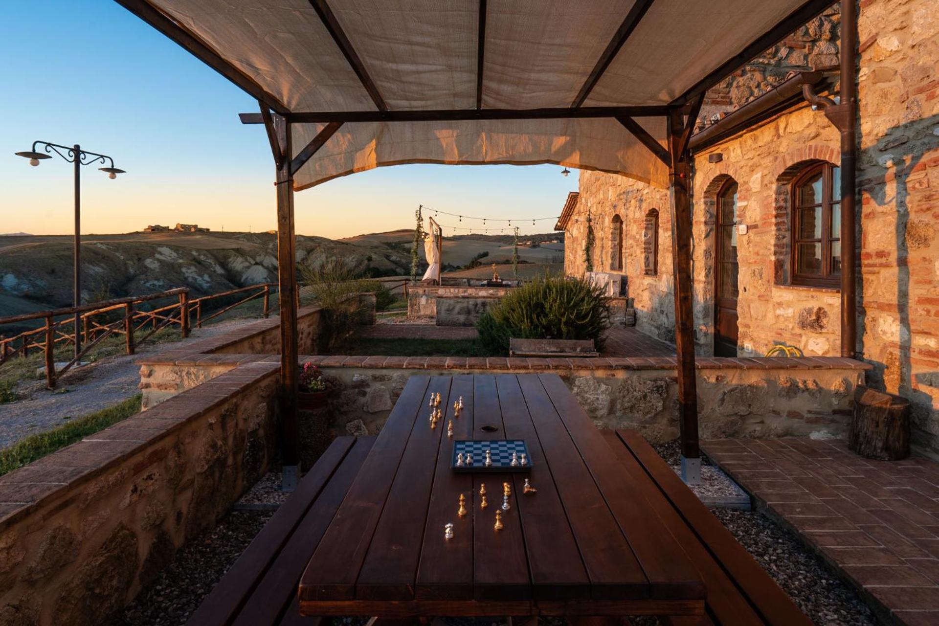 Podere Fossaccio Casa Olivo Asciano Dış mekan fotoğraf