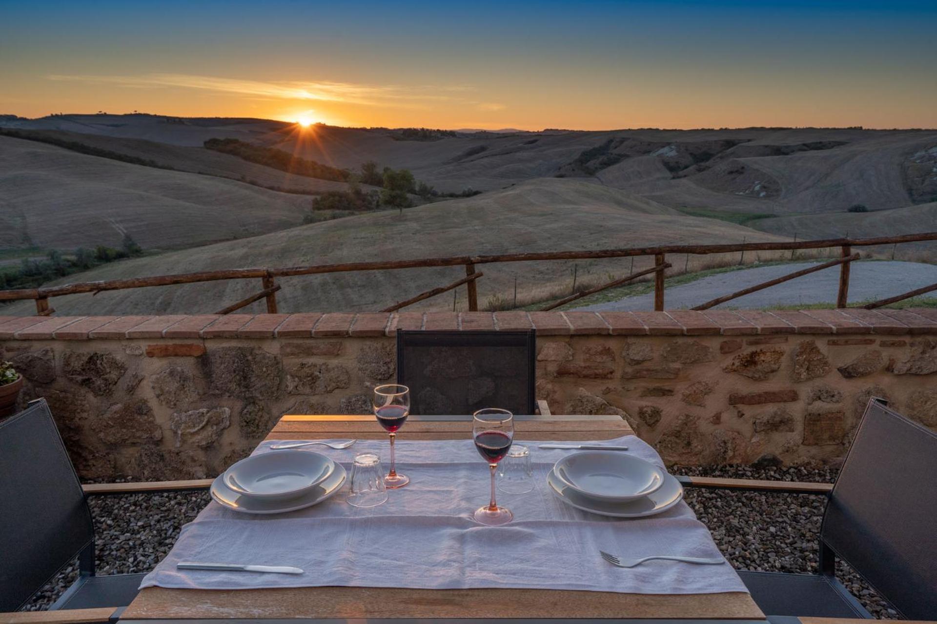 Podere Fossaccio Casa Olivo Asciano Dış mekan fotoğraf