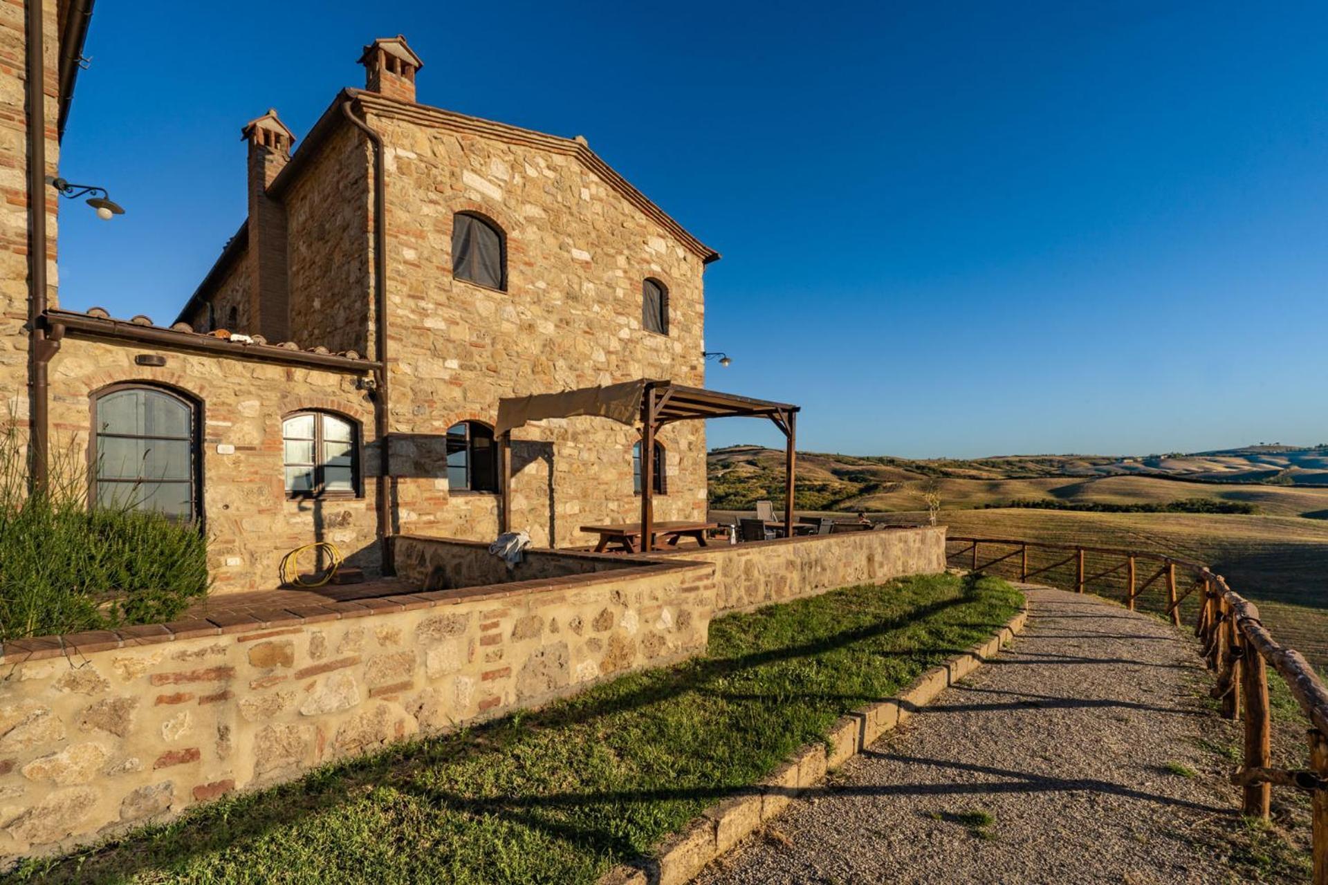 Podere Fossaccio Casa Olivo Asciano Dış mekan fotoğraf